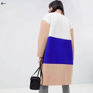 Asos Color Block Coat